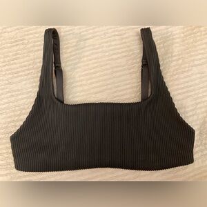 COS Ribbed Bikini Top black size 6